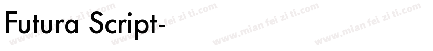Futura Script字体转换